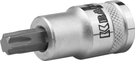 Торцовая бита-головка KRAFTOOL &quot;INDUSTRIE QUALITAT&quot;, материал S2, TORX, сатинированная, 1/2&quot;, Т50 27905-50_z01 купить в Нягани