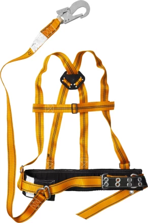 Лямочный пояс СИБИН тип ППВА, материал стропа - лента, с наплечными лямками 11565 купить в Нягани