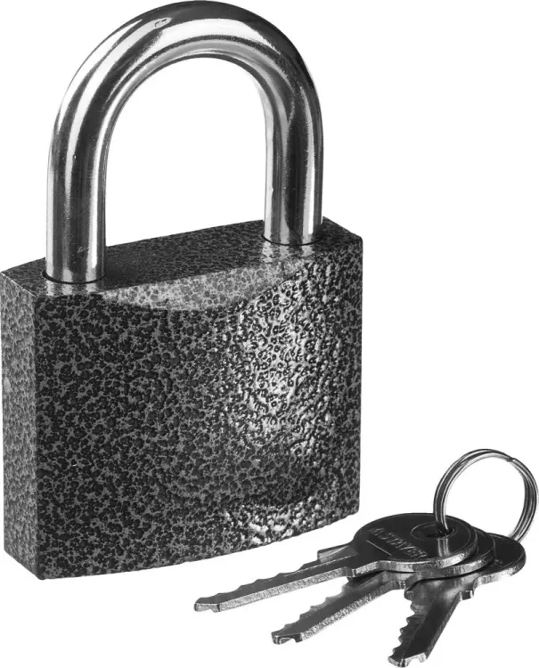 Замок STAYER "STANDARD" навесной, металлический корпус, закаленная дужка, 63 мм 37160-60 купить в Нягани