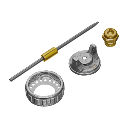 Ремкомплект для краскораспылителя 4 предмета: сопло 2,0 мм, игла, форсунка, зажим сопла// Matrix 57392 купить в Нягани