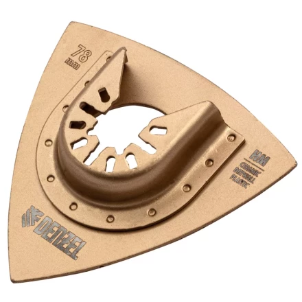 Насадка для МФИ шлифовальная дельтавидная Denzel 782323, HM, по плитке и дереву, 78 мм купить в Нягани