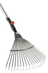 Комплект: Грабли веерные  + Рукоятка деревянная 130 см   GARDENA