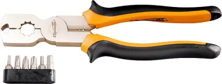 Плоскогубцы 200 мм CrV комбинированные многофункциональные с набором бит SPARTA 169265 купить в Нягани