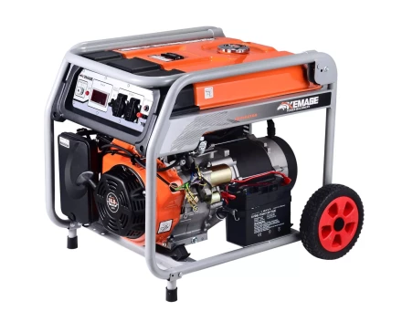 Генератор бензиновый TOR KM8000H 6,0 кВт 220В 27 л с электростартером и колесами 1011098 купить в Нягани