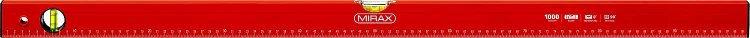 Уровень коробчатый MIRAX, 2 ампулы, крашеный, 1000мм 34602-100_z02 купить в Нягани