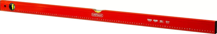 Уровень коробчатый MIRAX, 2 ампулы, крашеный, 1000мм 34602-100_z02 купить в Нягани
