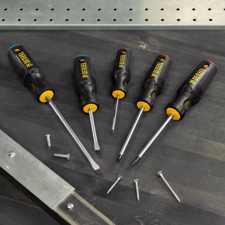 Набор отверток 5 шт Denzel, PH+SL, S2, 3к рукоятка, 122157 купить в Нягани