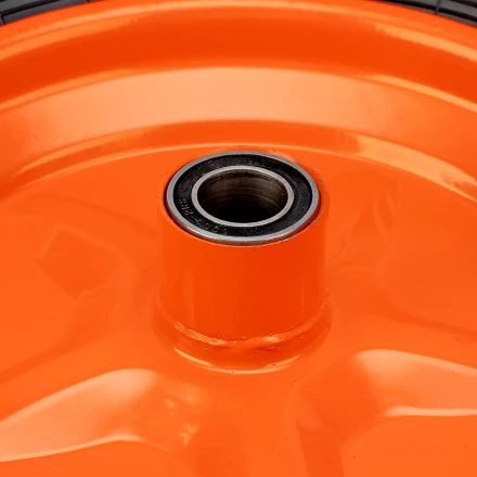 Колесо пневматическое усиленное Palisad 69081, шина 8PR, 4.00-8 D400 мм, внутренний диаметр подшипника 20 мм, длина оси 90 мм купить в Нягани