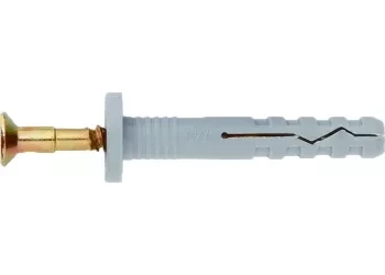 Дюбель-гвоздь полипропиленовый с потайным бортиком 6х60 мм 200 шт СИБРТЕХ 42125 купить в Нягани