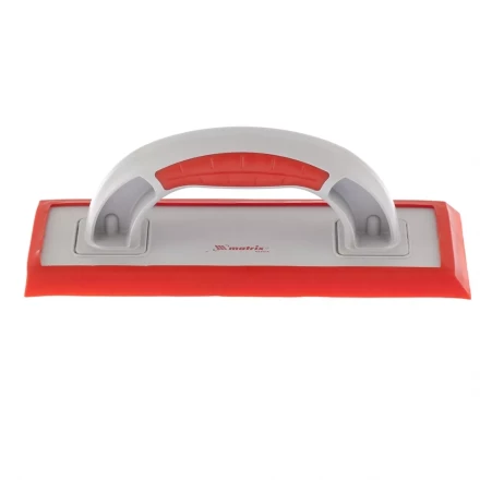 Терка пластиковая для эпоксидной затирки со сменным резиновым покрытием 250x95 мм MATRIX артикул 86803 купить в Нягани