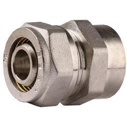 Соединитель ЗУБР с внутренней резьбой, цанга-гайка, 3/4"х20х2,0 мм, никель 51402-20-3/4