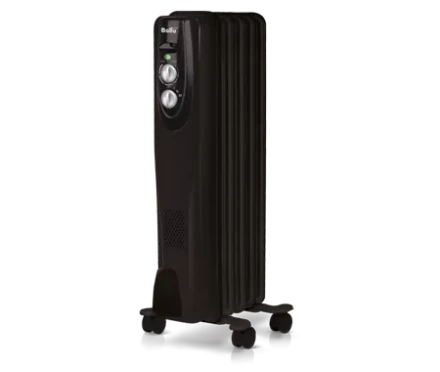 Маслянный радиатор обогреватель электрический BALLU Classic black BOH/CL-05BRN 1000 купить в Нягани