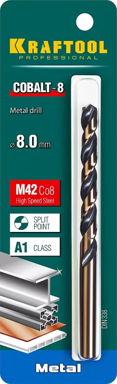 Сверла по металлу HSS-Co 29656-8 купить в Нягани