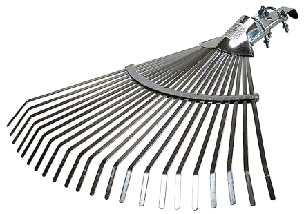 Грабли веерные RACO регулируемые, 22 плоских зубца, гальванизир. покр., 300-450мм 4231-53/736 купить в Нягани