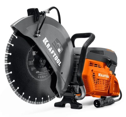 KRAFTOOL 4800 Вт, 400 мм, диск в комплекте, бензорез по бетону (бетонорез) (K970-16 H) купить в Нягани