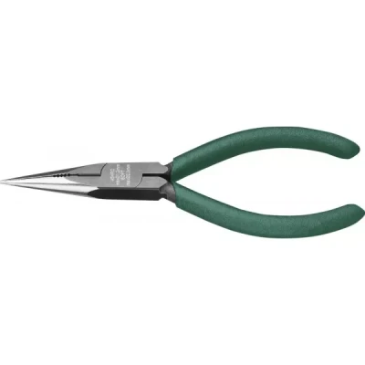Тонкогубцы KRAFTOOL "KRAFT-MINI", обливные рукоятки, CrV сталь, 140мм 220017-3-14