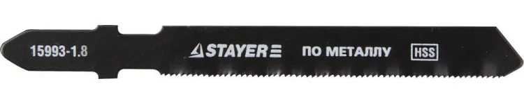 Полотна STAYER "PROFI", T118B, для эл/лобзика, HSS, по металлу (2,5-6мм), EU-хвост., шаг 1,8мм, 50мм, 2шт 15993-1.8_z01 купить в Нягани