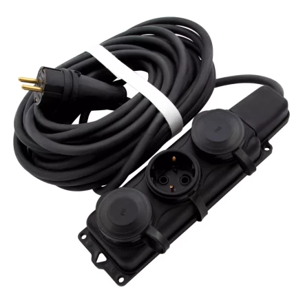 Удлинитель силовой 10 м, 16 А, тип УХз16, 3 x 1.5 мм, Россия Сибртех 95885 купить в Нягани