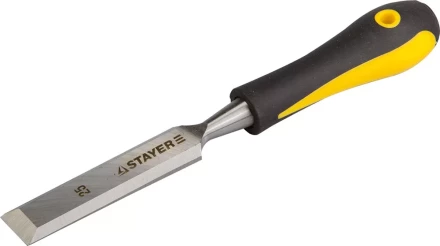 Стамеска с двухкомпонентной ручкой, 25мм, STAYER Profi 18205-25 купить в Нягани