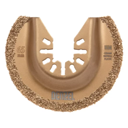 Насадка для МФИ режущая полукруг Denzel 782325, HM, по плитке, 63 мм купить в Нягани