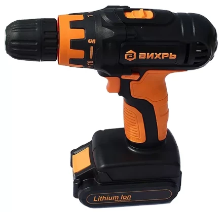 Дрель-шуруповерт аккумуляторная ВИХРЬ ДА-18Л-2К купить в Нягани