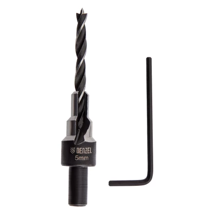 Сверло-зенкер под конфирмат, 5 мм, Denzel 704205 купить в Нягани