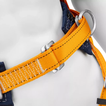 Удерживающе-страховочная привязь Сибртех 89507, модель УСП II, наплечные и набедренные лямки, высокий кушак купить в Нягани