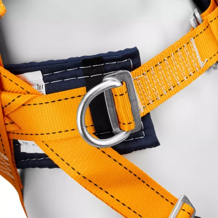 Удерживающе-страховочная привязь Сибртех 89507, модель УСП II, наплечные и набедренные лямки, высокий кушак купить в Нягани