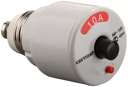 Предохранитель СВЕТОЗАР &quot;СТАНДАРТ&quot; автоматический резьбовой, 10 A, 220 В SV-49095-10 купить в Нягани