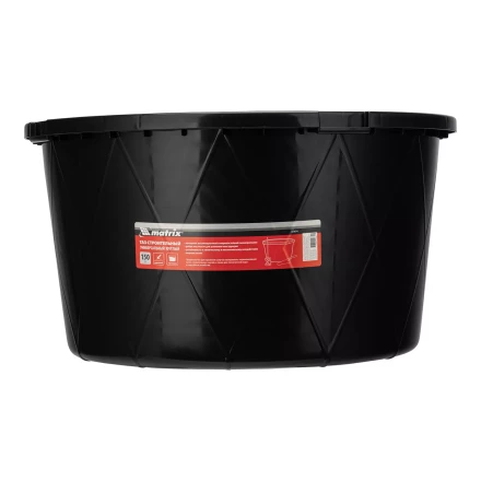 Таз строительный круглый универсальный Matrix 81474, 150л, ударопрочный, с ребрами жесткости купить в Нягани