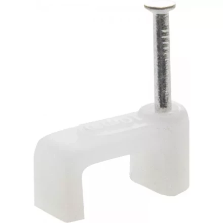 Скоба-держатель для плоского кабеля, с оцинкованным гвоздем, 7 мм, 100 шт, STAYER Master 4511-07 4511-07 купить в Нягани