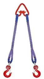 Строп текстильный двухветвевой 2СТ 4 т L=5.5 м РА 150 мм Звено РТ-3 купить в Нягани