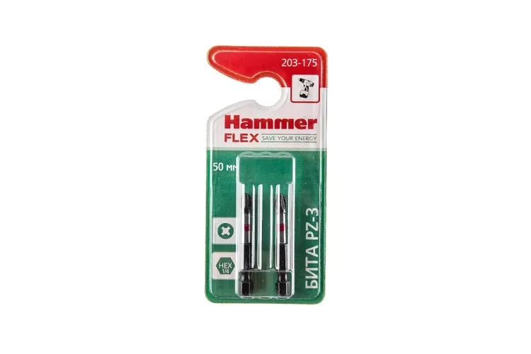 Бита HAMMER PZ3 50мм (2шт) купить в Нягани