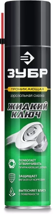 ЗУБР Жидкий ключ 400 мл, Проникающая аэрозольная смазка, ПРОФЕССИОНАЛ (41446) купить в Нягани