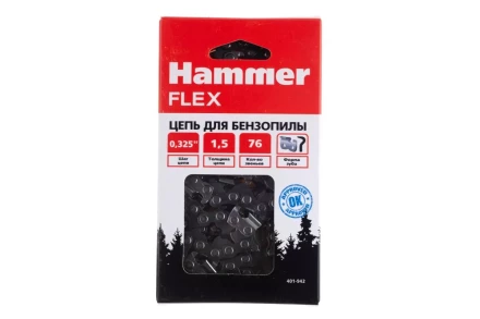 Цепь пильная HAMMER 0,325&#039;&#039;-1,5мм-76зв купить в Нягани