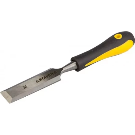 Стамеска с двухкомпонентной ручкой, 32мм, STAYER Profi 18205-32 купить в Нягани