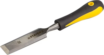Стамеска с двухкомпонентной ручкой, 32мм, STAYER Profi 18205-32 купить в Нягани