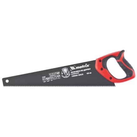 Ножовка по дереву&quot;BLACK SERIES&quot;,550 мм,7-8 TPI,зуб-3D,каленный зуб,тефлоновое покрытие полотна MTX 235799 купить в Нягани