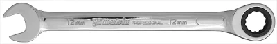 Ключ комбинированный трещоточный 15мм CrV зеркальный хром MATRIX PROFESSIONAL 14808