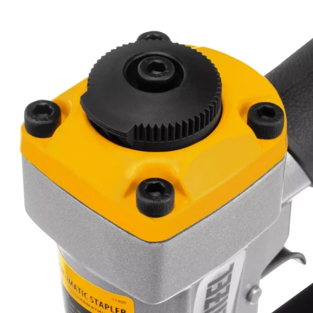 Степлер пневматический Denzel  PS8016 для прямоугольных скоб 21GA от 6 до 16 мм 57400 купить в Нягани