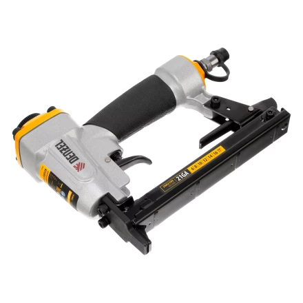 Степлер пневматический Denzel  PS8016 для прямоугольных скоб 21GA от 6 до 16 мм 57400 купить в Нягани