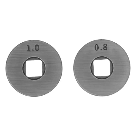 Подающий ролик, V профиль под стальную проволоку 0,8-1мм, посадка квадрат, 2 шт Denzel 93651 купить в Нягани