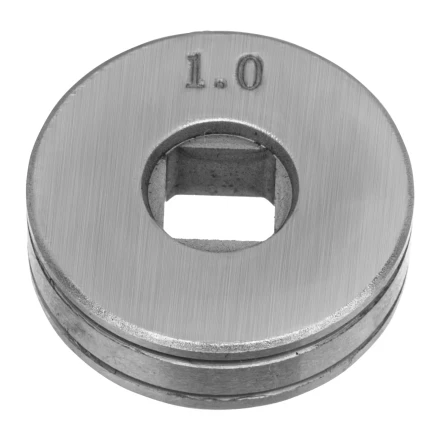 Подающий ролик, V профиль под стальную проволоку 0,8-1мм, посадка квадрат, 2 шт Denzel 93651 купить в Нягани