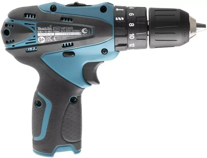 Дрель-шуруповерт аккумуляторная Makita HP330DZ ударный (без АКБ и ЗУ) купить в Нягани