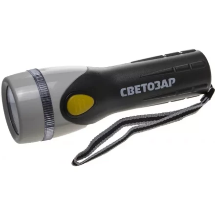 Фонарь СВЕТОЗАР &quot;UPITER&quot; ручной с пластмассовым корпусом и ремешком, ксеноновая лампа, 2xD SV-56375 купить в Нягани
