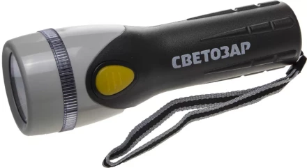 Фонарь СВЕТОЗАР &quot;UPITER&quot; ручной с пластмассовым корпусом и ремешком, ксеноновая лампа, 2xD SV-56375 купить в Нягани