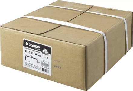 Скоба строительная кованая ЗУБР &quot;МАСТЕР&quot;, 10х300х70 мм, 75 шт 311175-300-70 купить в Нягани