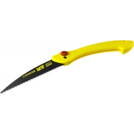 Ножовка складная походная (пила) STAYER МАХСut 160 мм, 8TPI, 3D японский зуб, пиление &quot;на себя&quot;, быстрый и точный рез сырой древесины, тефлон покрытие 15085 купить в Нягани