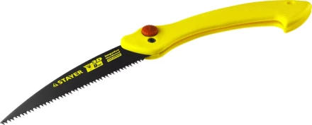 Ножовка складная походная (пила) STAYER МАХСut 160 мм, 8TPI, 3D японский зуб, пиление &quot;на себя&quot;, быстрый и точный рез сырой древесины, тефлон покрытие 15085 купить в Нягани