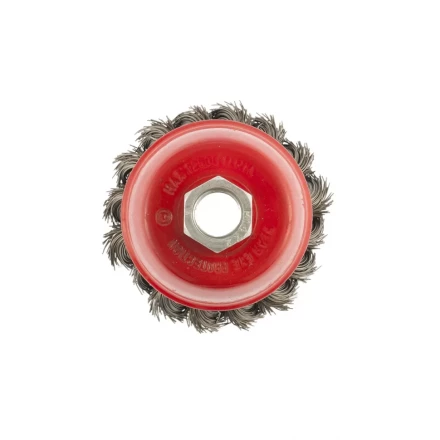 Щетка для УШМ 65 мм М14 &quot;чашка&quot; крученая проволока 0,35 мм MTX 74613 купить в Нягани